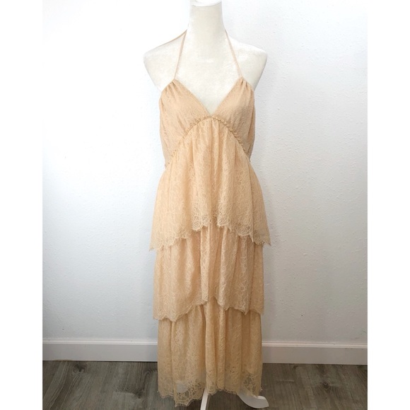 BCBGMAXAZRIA Kat Lace Dress In Parfait Size XXS - Picture 2 of 6